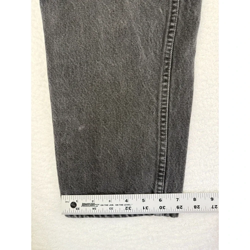 Vtg 1992 Levis 550 Jeans Mens 36 X 32 Gray Relaxed Fit Straight Zip Fly Made USA